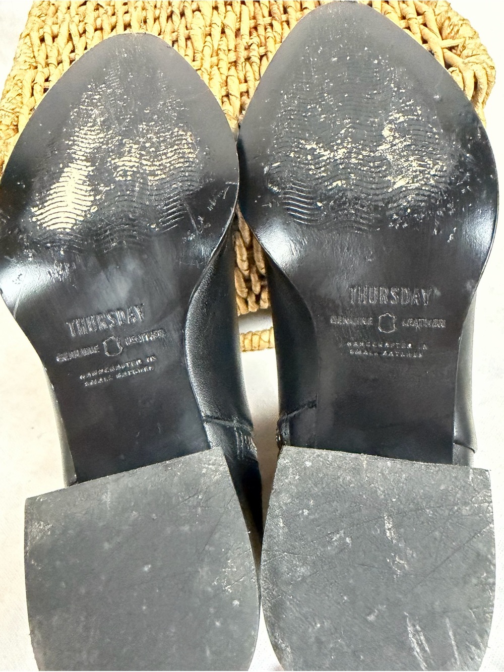 Thursday Boot Company Tempo 2” Heel Bootie Black Leather Size 7 ankle boots - Picture 13 of 14